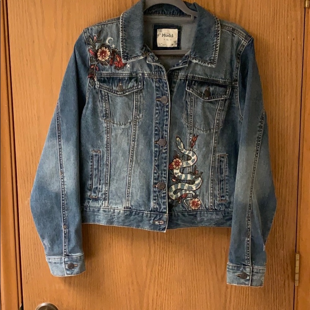 MUDD DENIM CROP JACKET